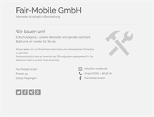 Tablet Screenshot of fair-mobile.de